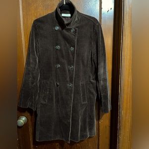 Vintage Lord & Taylor Double-Breasted Brown Corduroy Coat